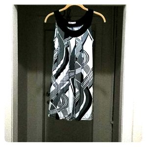 Forever Black and White tunic Tank top